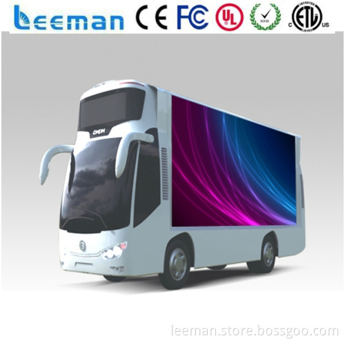 trailer for display stand high-end chinese sun power panel Leeman P10 mobile led screen truck